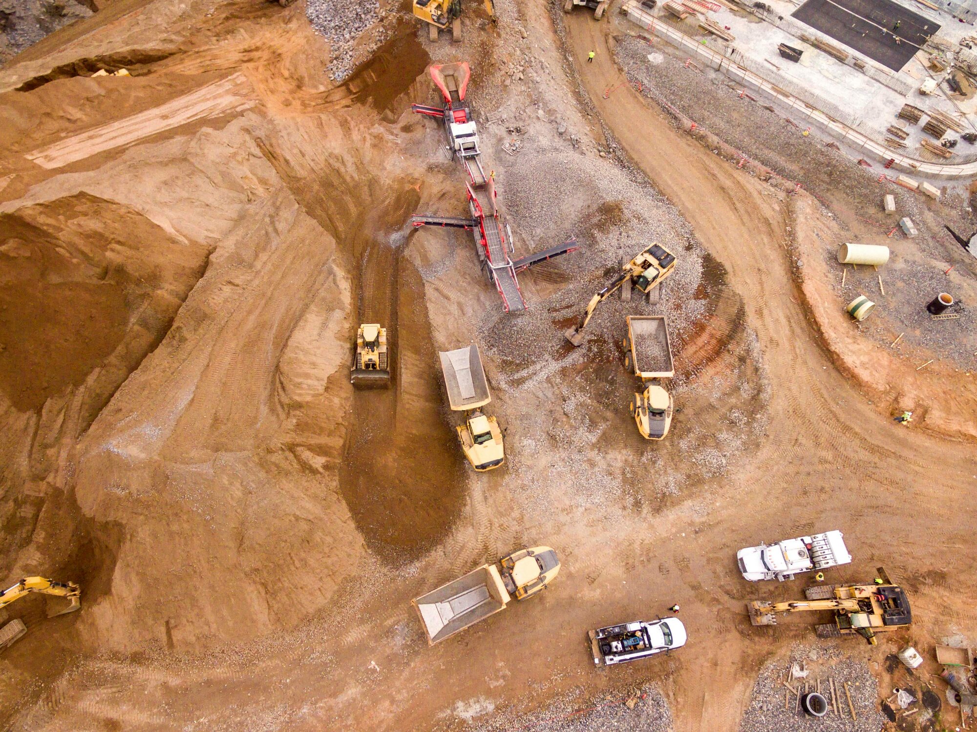 Quarry site from above